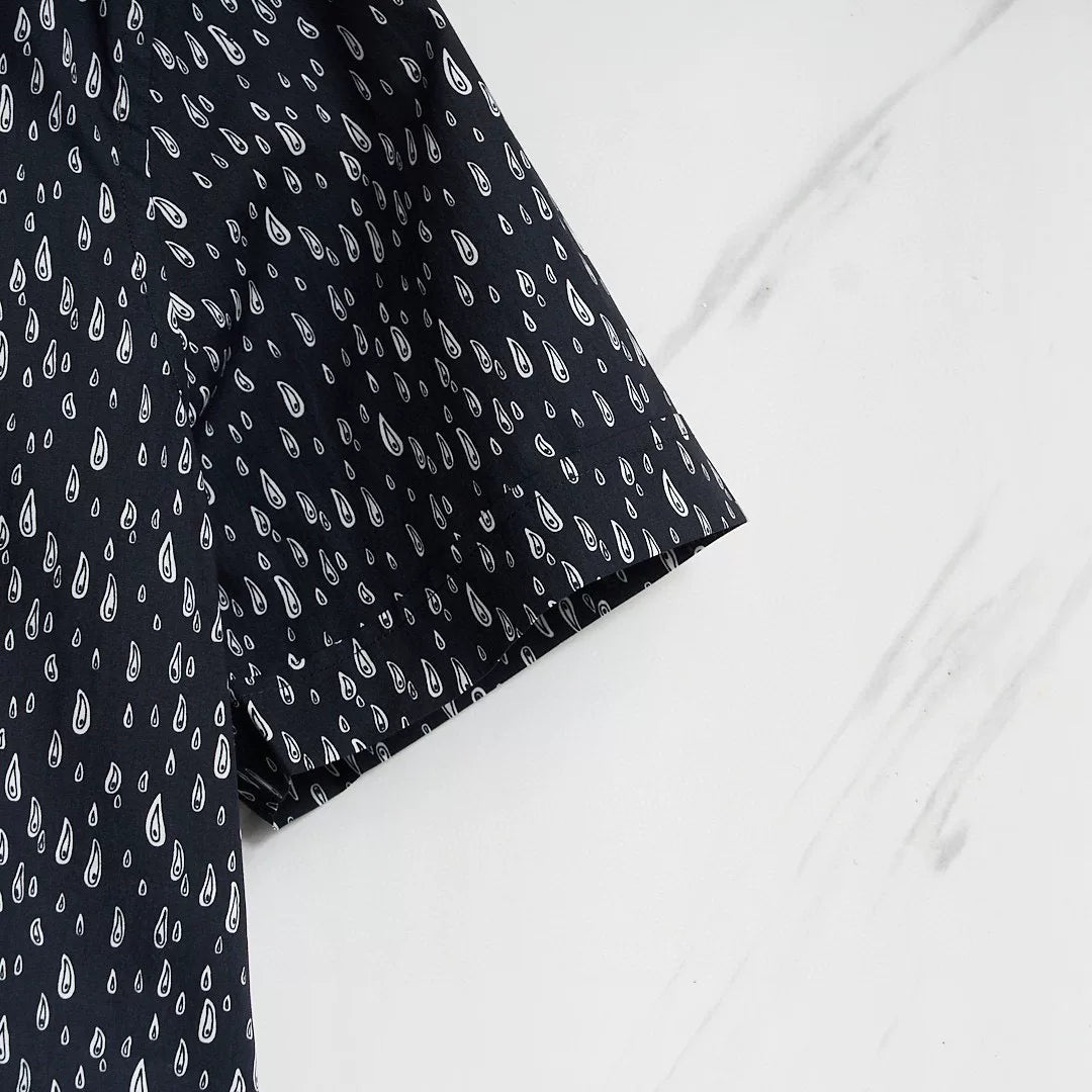 Saint Laurent Blue Teardrop Short-Sleeve Shirt