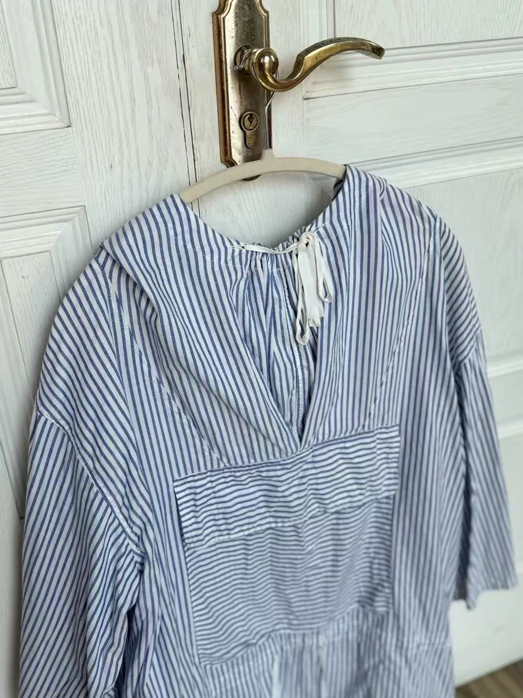 Kapital Navy Stripe Shirt Sweatshirt
