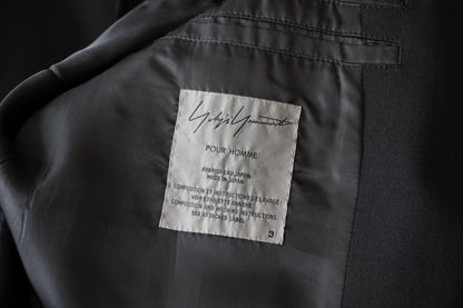 Yohji Yamamoto Hooded Embroidered Coat