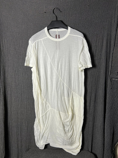 Rick Owens 17ss Spiral Twist Geometric Pleated T-Shirt