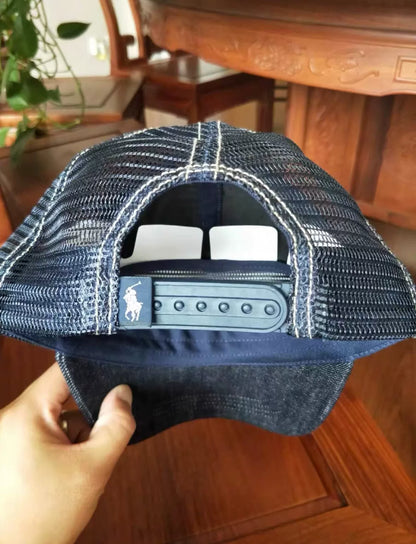RRL Vintage Embroidered Trucker Hat