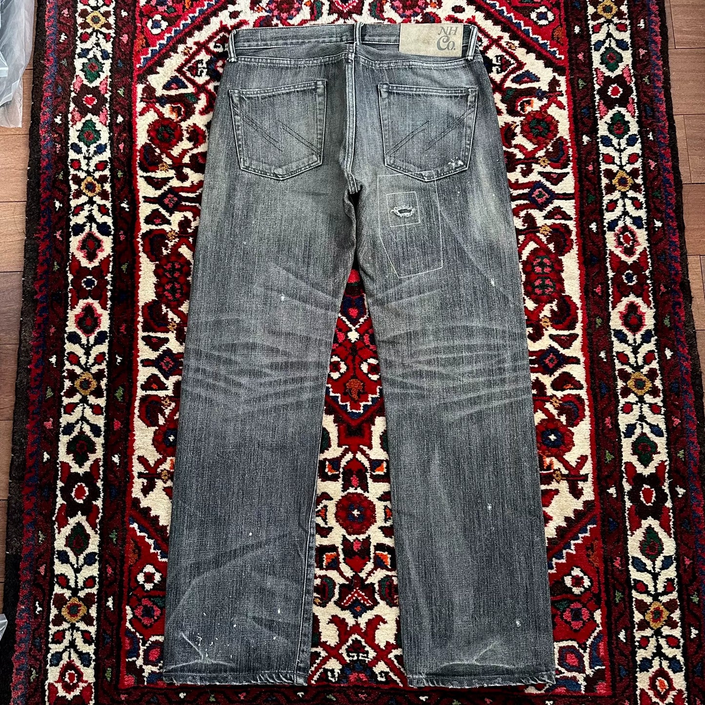 neighborhood rusted denim pants for men