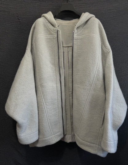 oversized batwing hooded jacket by Rick Owens