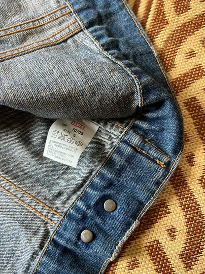Levis LVC 3rd Washed Denim Embroidered Vest