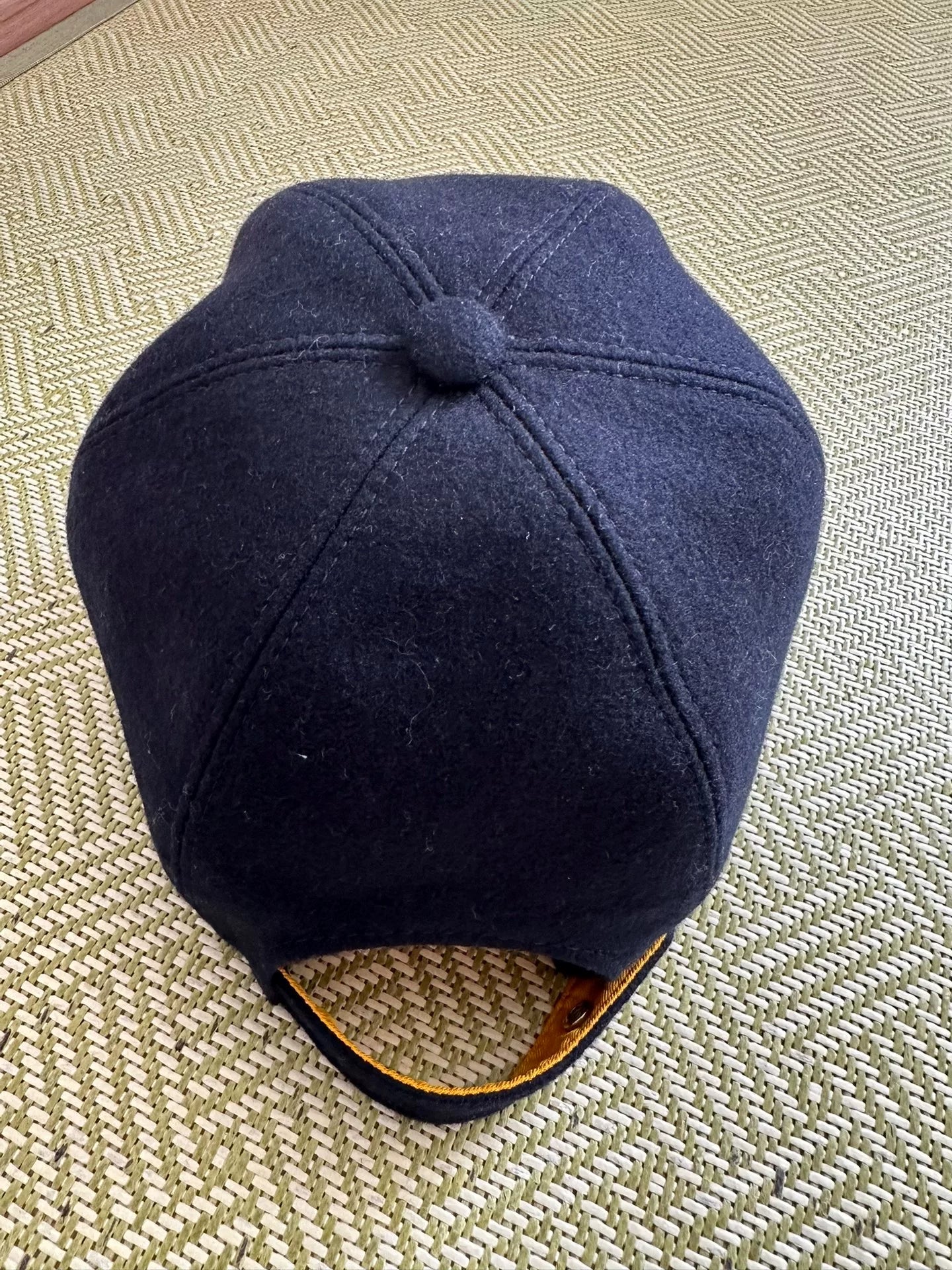hermes cashmere baseball cap in dark blue