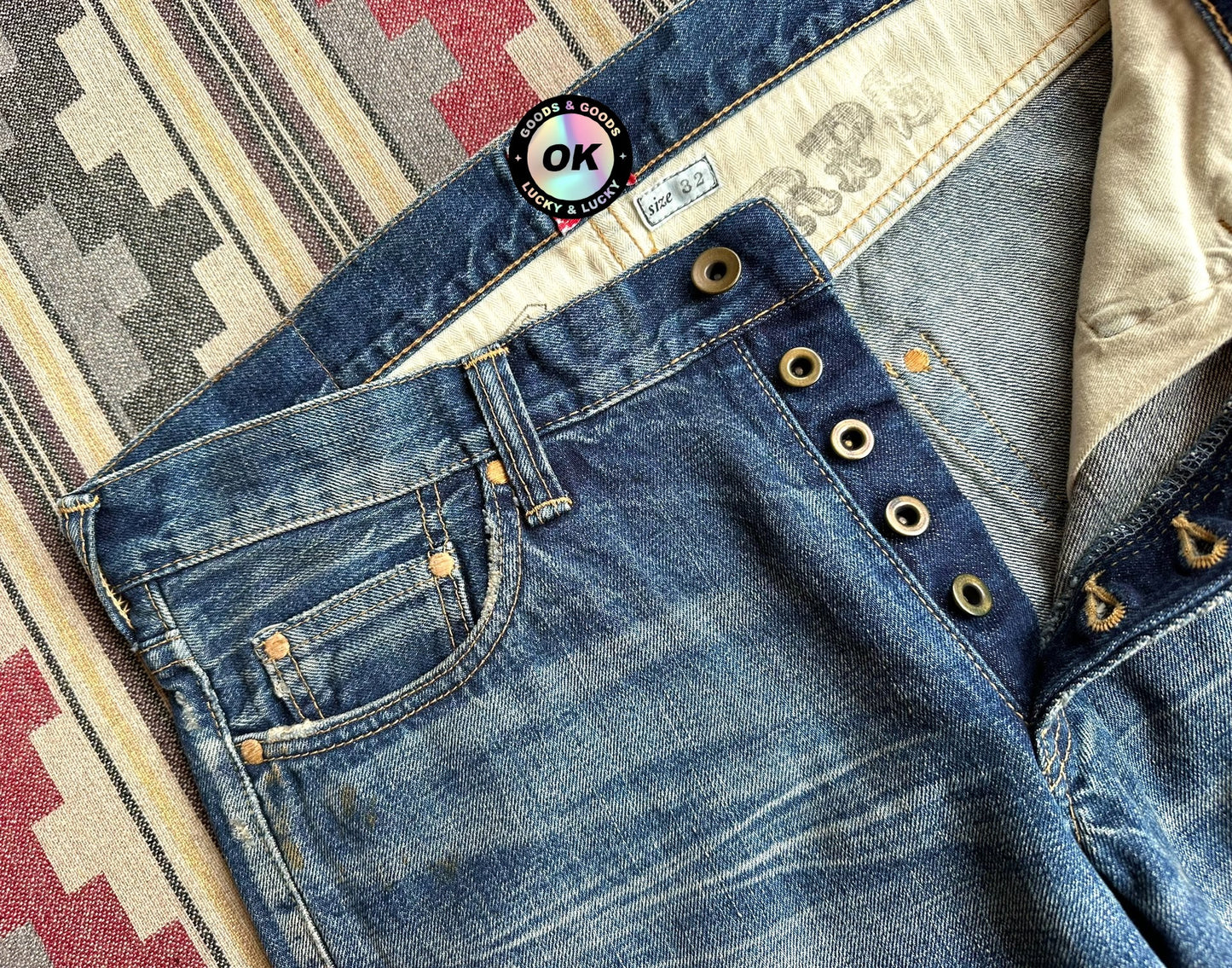 Prps Noir Heavy Washed Splatter Distressed Jeans