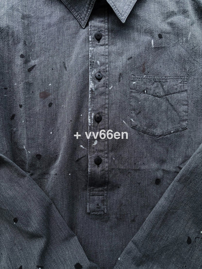 VISVIM 1910 P.O. Chambray Paint Splatter Shirt