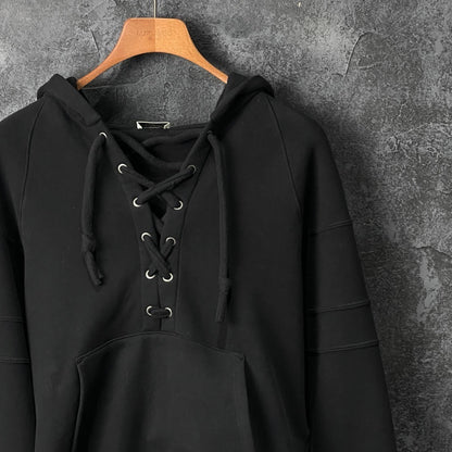 Saint Laurent Black Cotton Hoodie