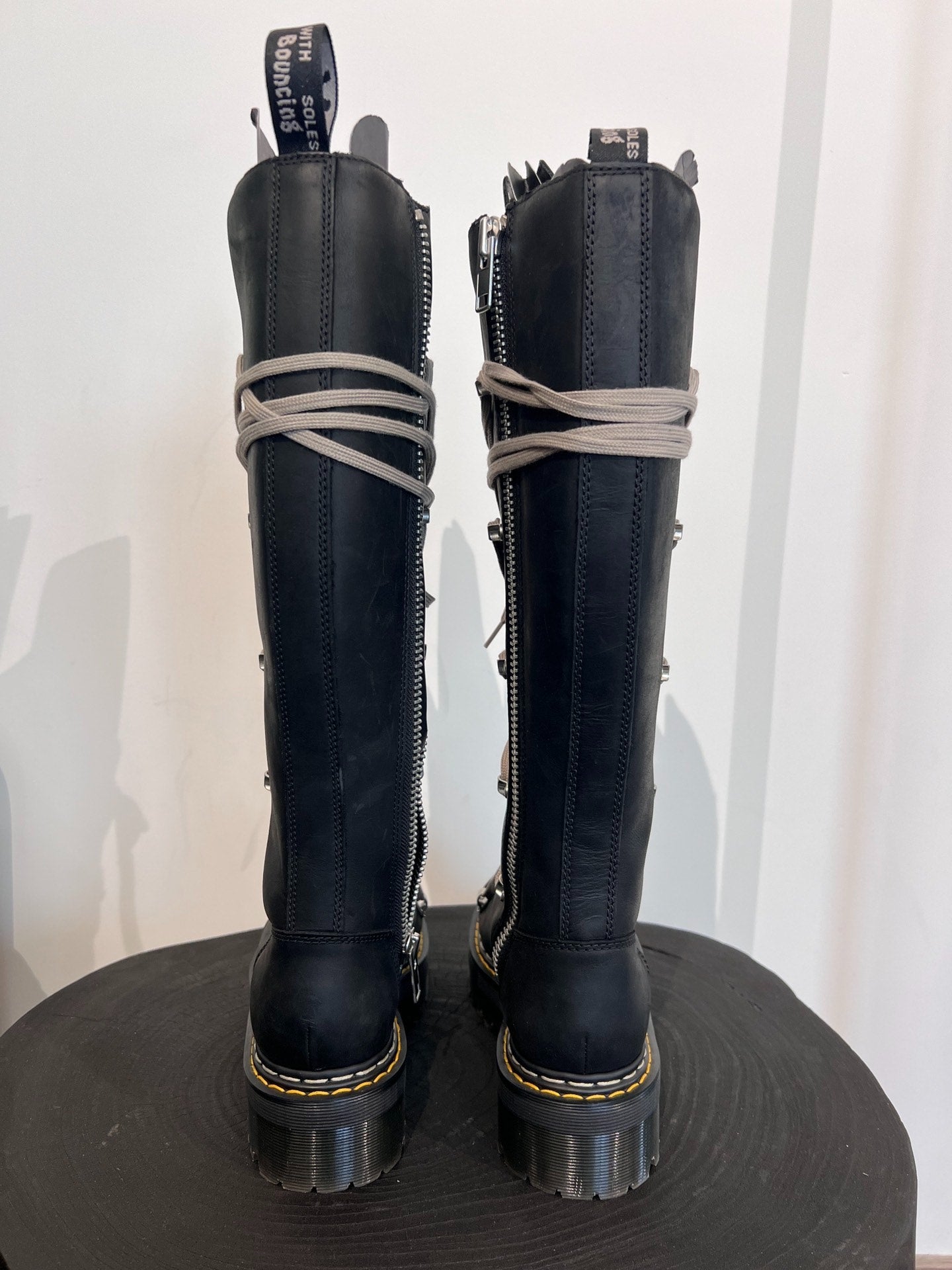 Rick Owens X Dr. Martens High-Top Boots