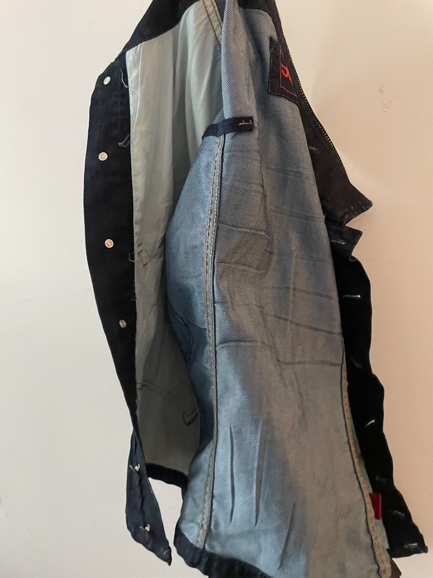 stylish denim jacket with star patterns