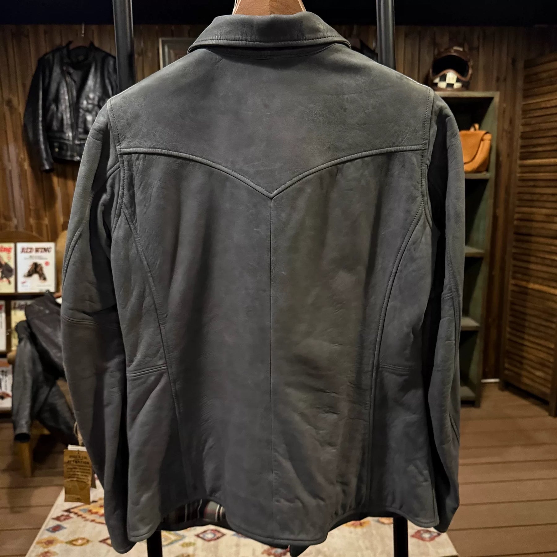 RRL Western Style Leather Jacket