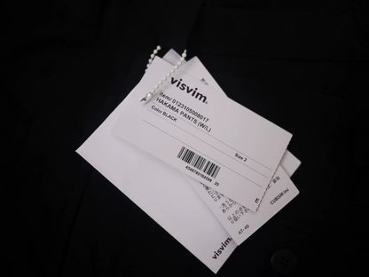 visvim hakama pants in black size 2