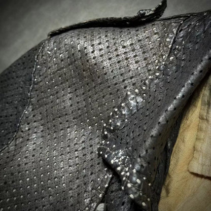 Giorgio Brato Laser Perforated Leather Jacket