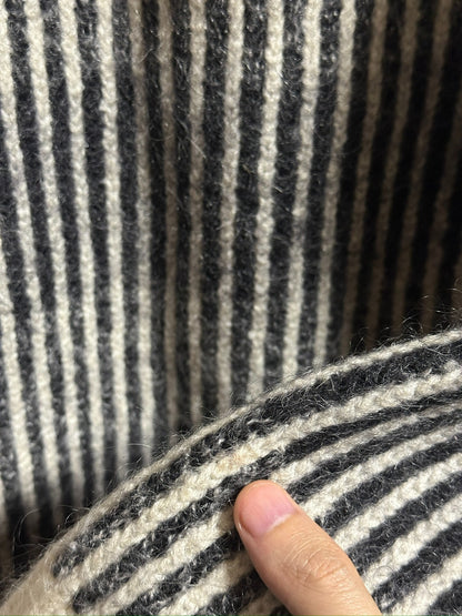 Saint Laurent Black White Stripe Sweater L