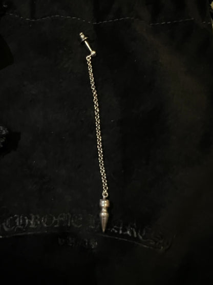 Chrome Hearts Spike Bullet Chain Earrings