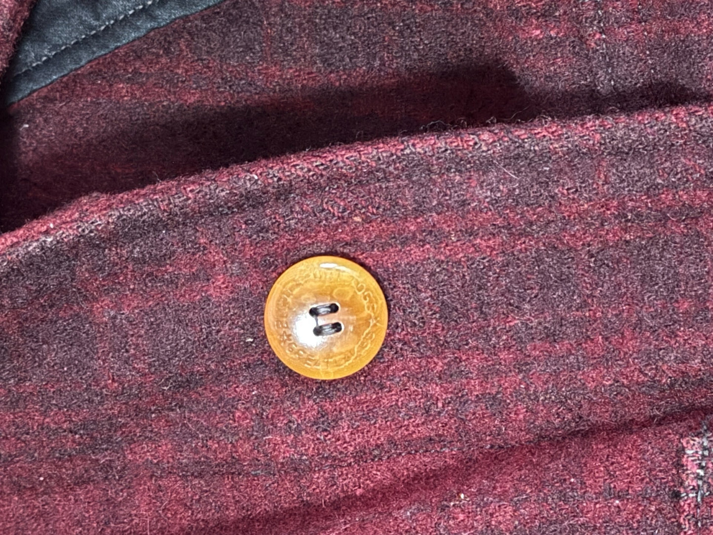 Heavy Wool Hunting Jacket in Burgundy