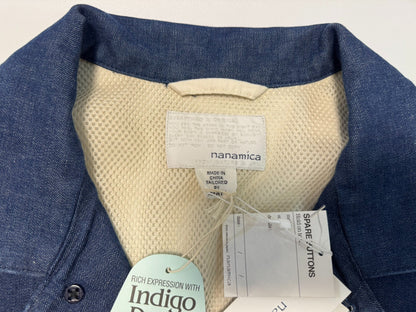 nanamica indigo oversized jacket