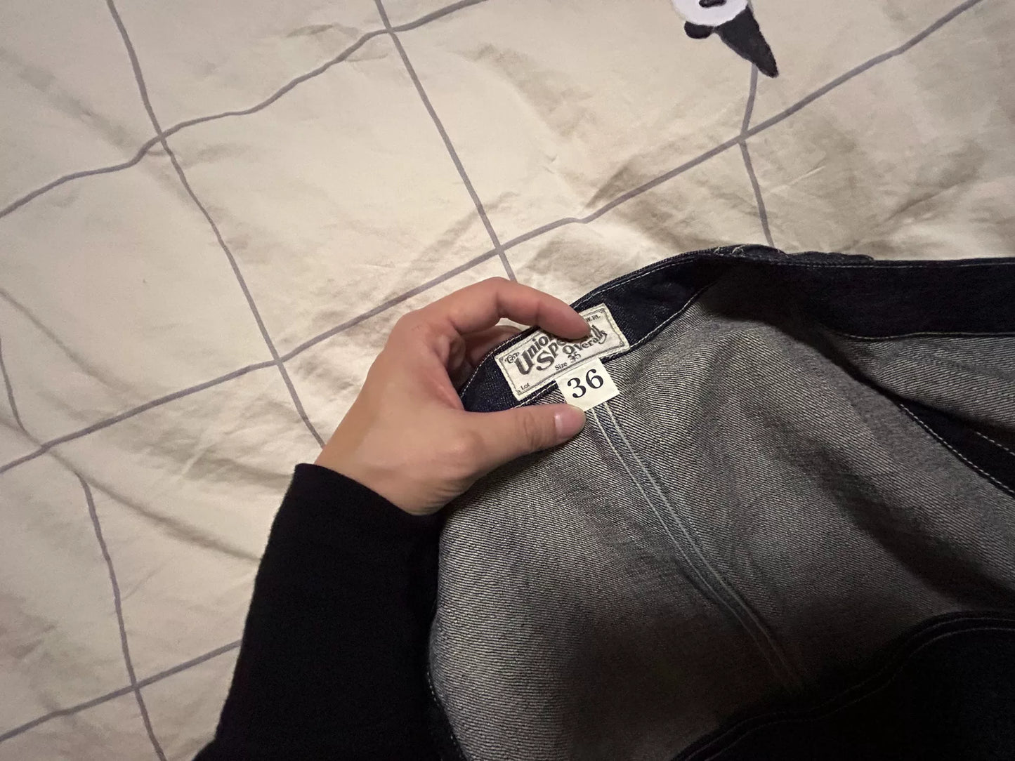 denim vest with large back pocket