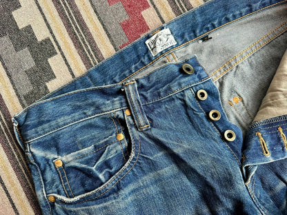 Prps Noir Heavily Washed Distressed Jeans