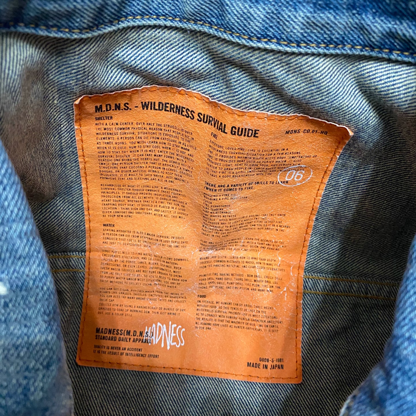 MADNESS 20AW Japan Denim Jacket