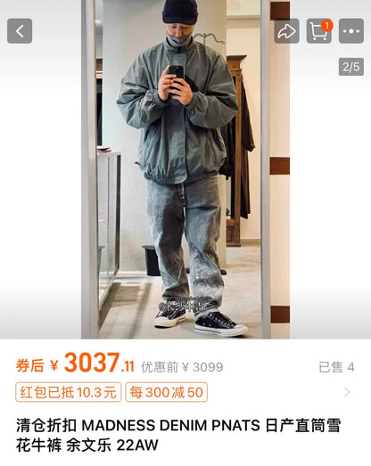 MADNESS 22AW Japan Snowflake Jeans
