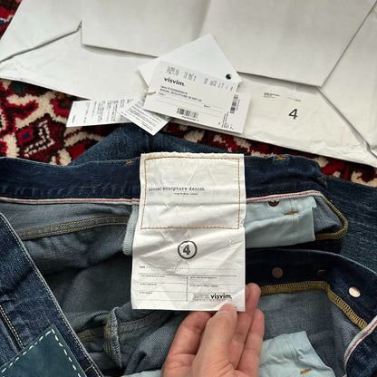 visvim dry wash denim pants size 2