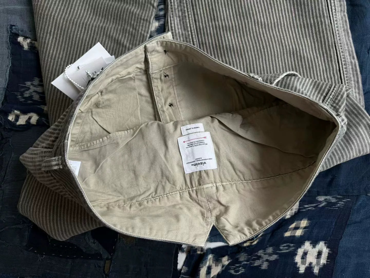 VISVIM 25AW Pastoral Striped Moleskin Pants