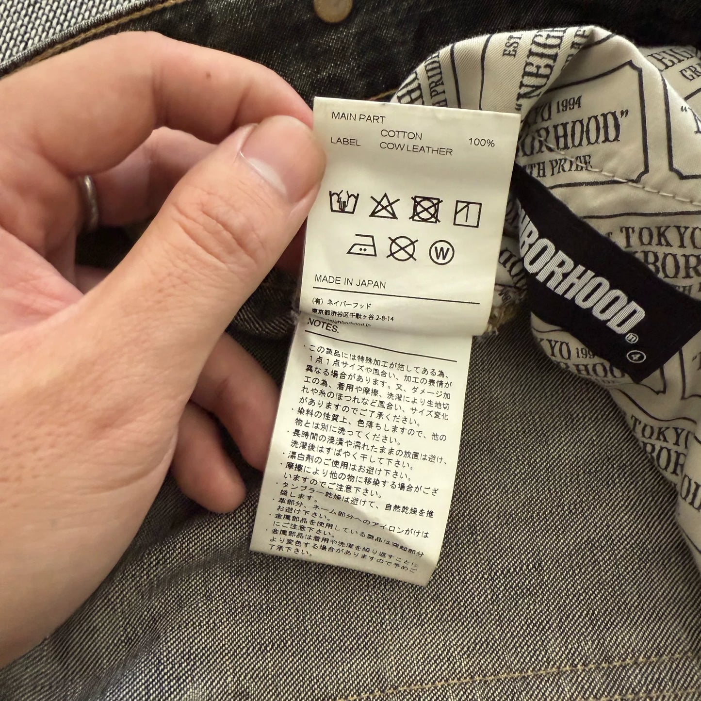 Neighborhood 21ss Nevada Denim Jeans Size L