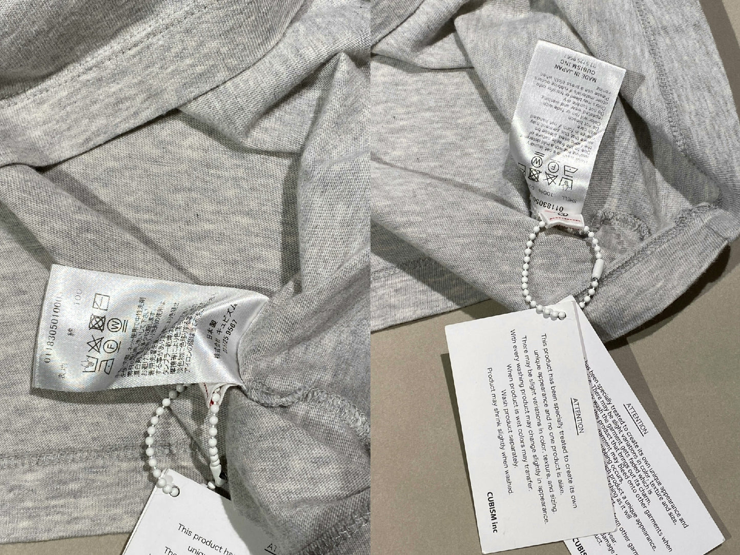 VisVim Light Gray Embroidered T-Shirt