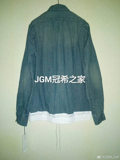 SACAI Denim Shirt with White Inner