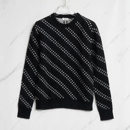 Saint Laurent Men's Zigzag Knit Sweater