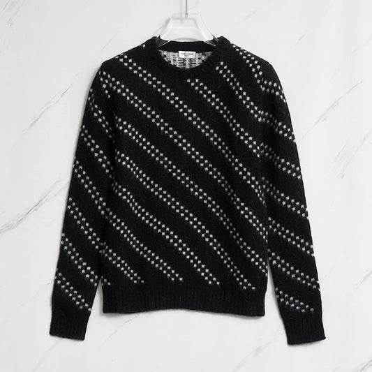 Saint Laurent Men's Zigzag Knit Sweater