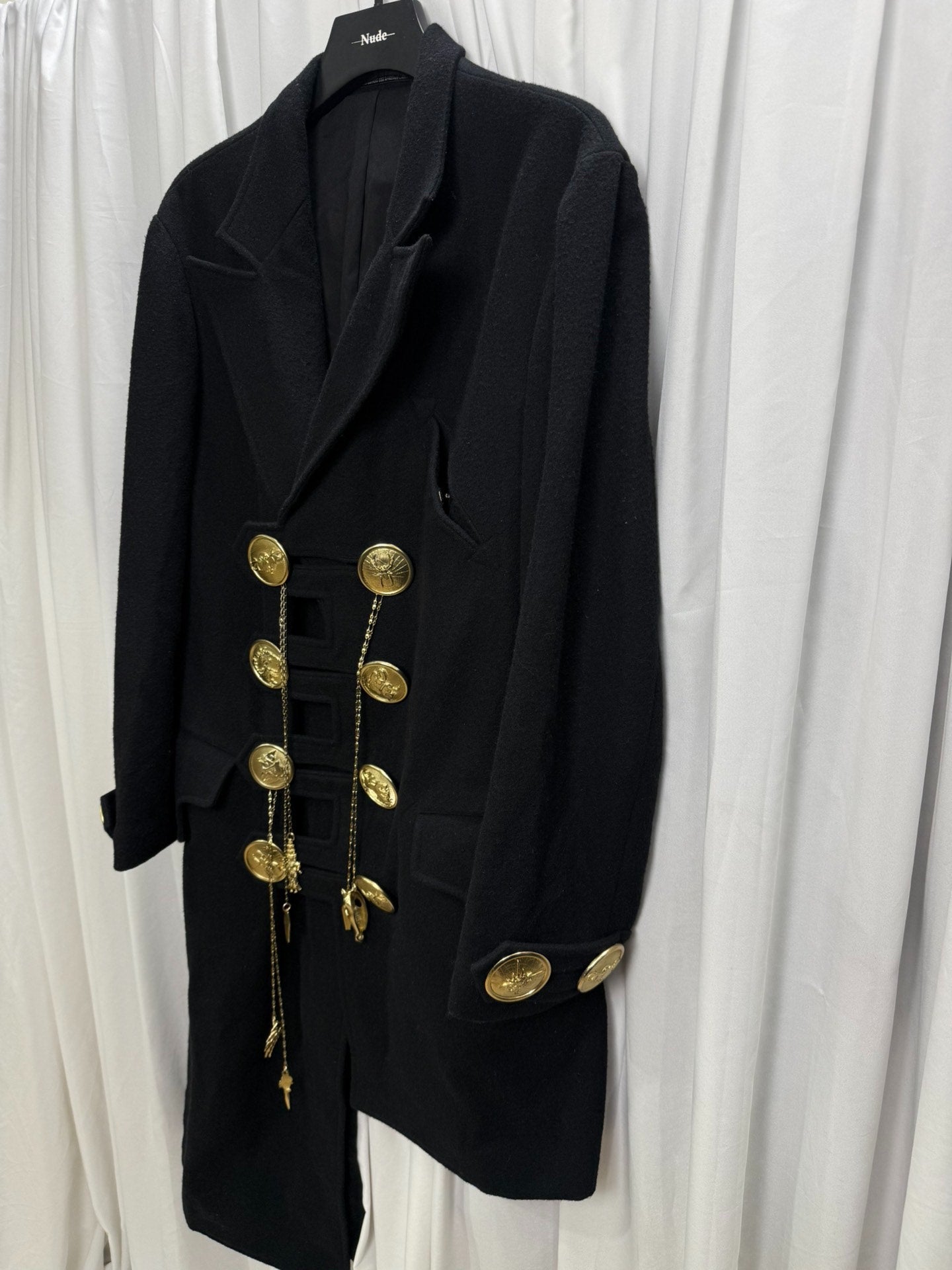Yohji Yamamoto Pour Homme 19AW Gold Button Overcoat