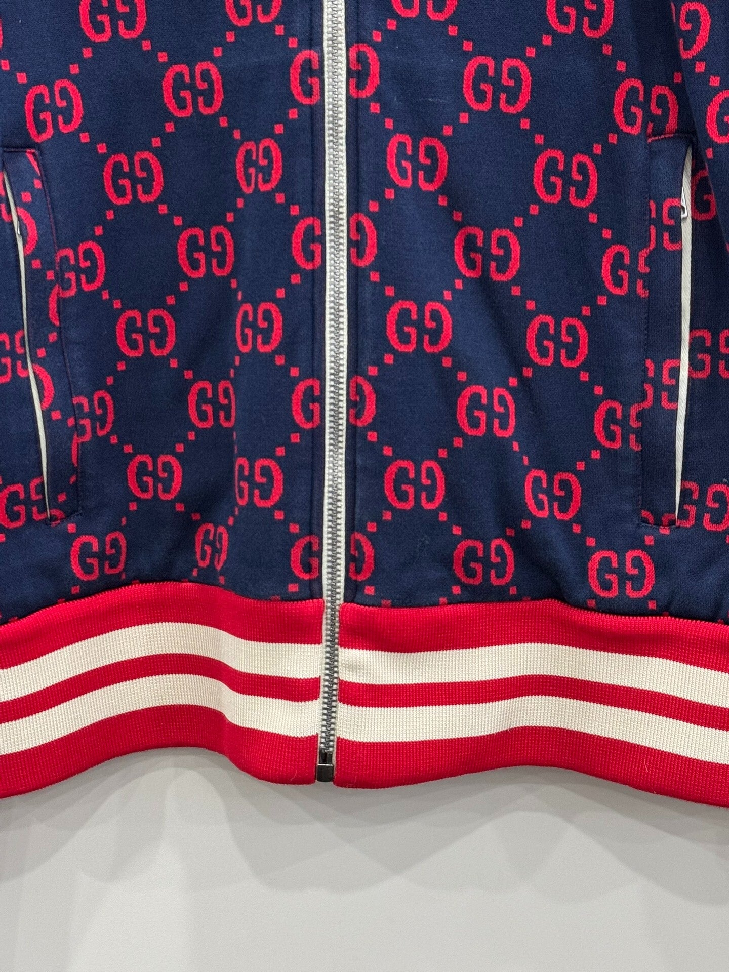 Gucci Monogram Zip Jacket in Excellent Condition