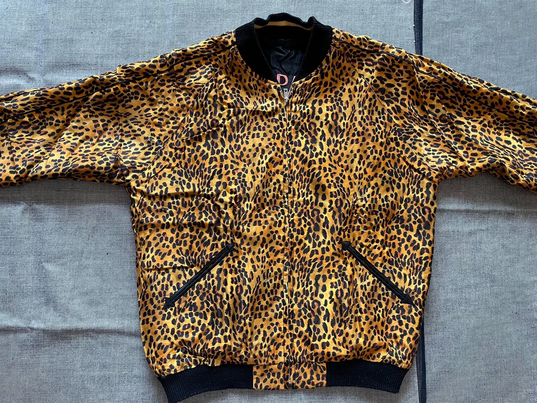 Toyo Beams Leopard Sukajan Embroidery Jacket