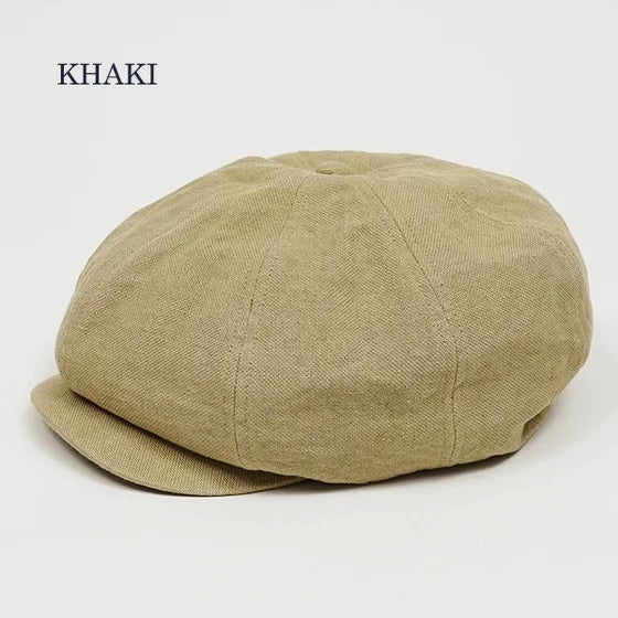 Nigel Cabourn Linen Newsboy Cap Summer