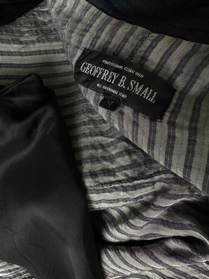 silk linen blend jacket by Geoffrey B