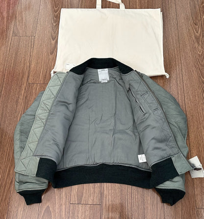 visvim thorson jacket ma-1 in green