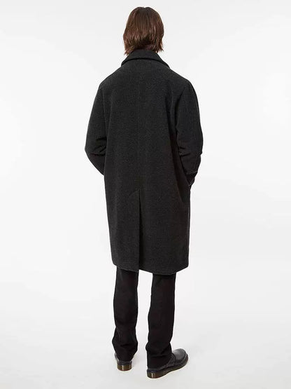 schnayderman's black merino wool coat