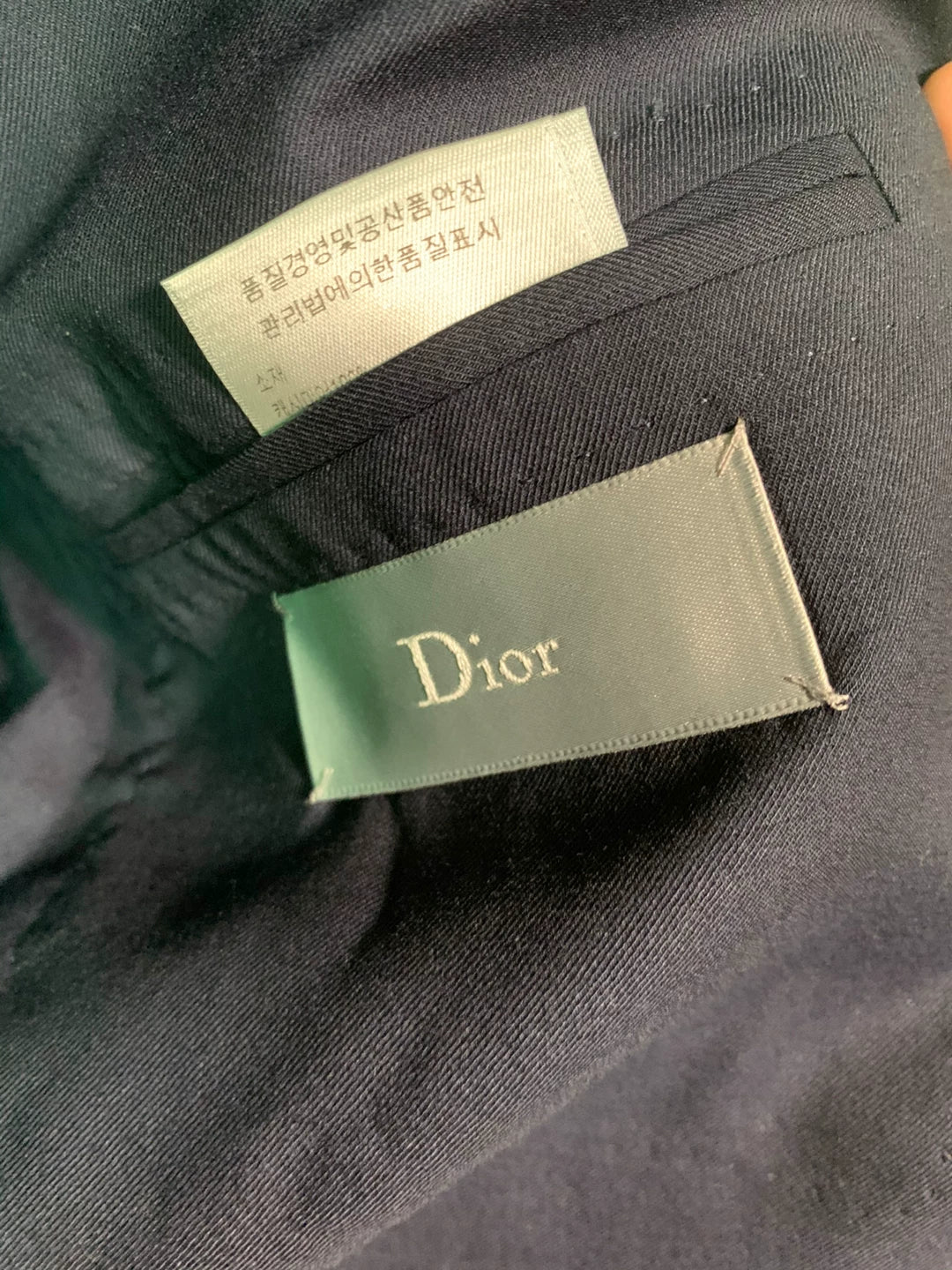 dior homme blue cashmere blazer size 48