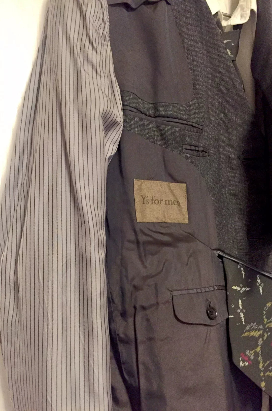 Yohji Yamamoto Y's Men's Gray Wool Suit