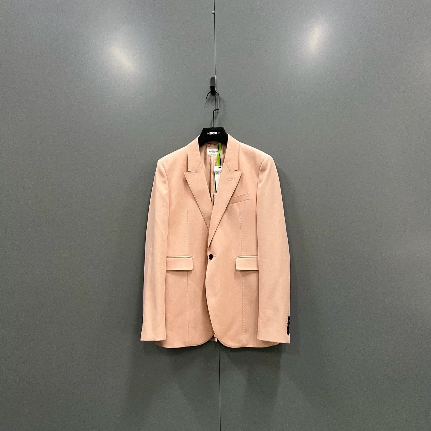 Saint Laurent Light Pink Structured Blazer