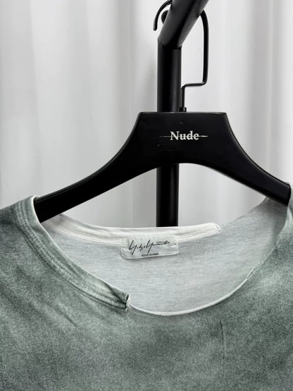 yohji yamamoto tie-dye short sleeve shirt