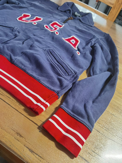 RRL Ralph Lauren Half-Zip Sweatshirt Jacket