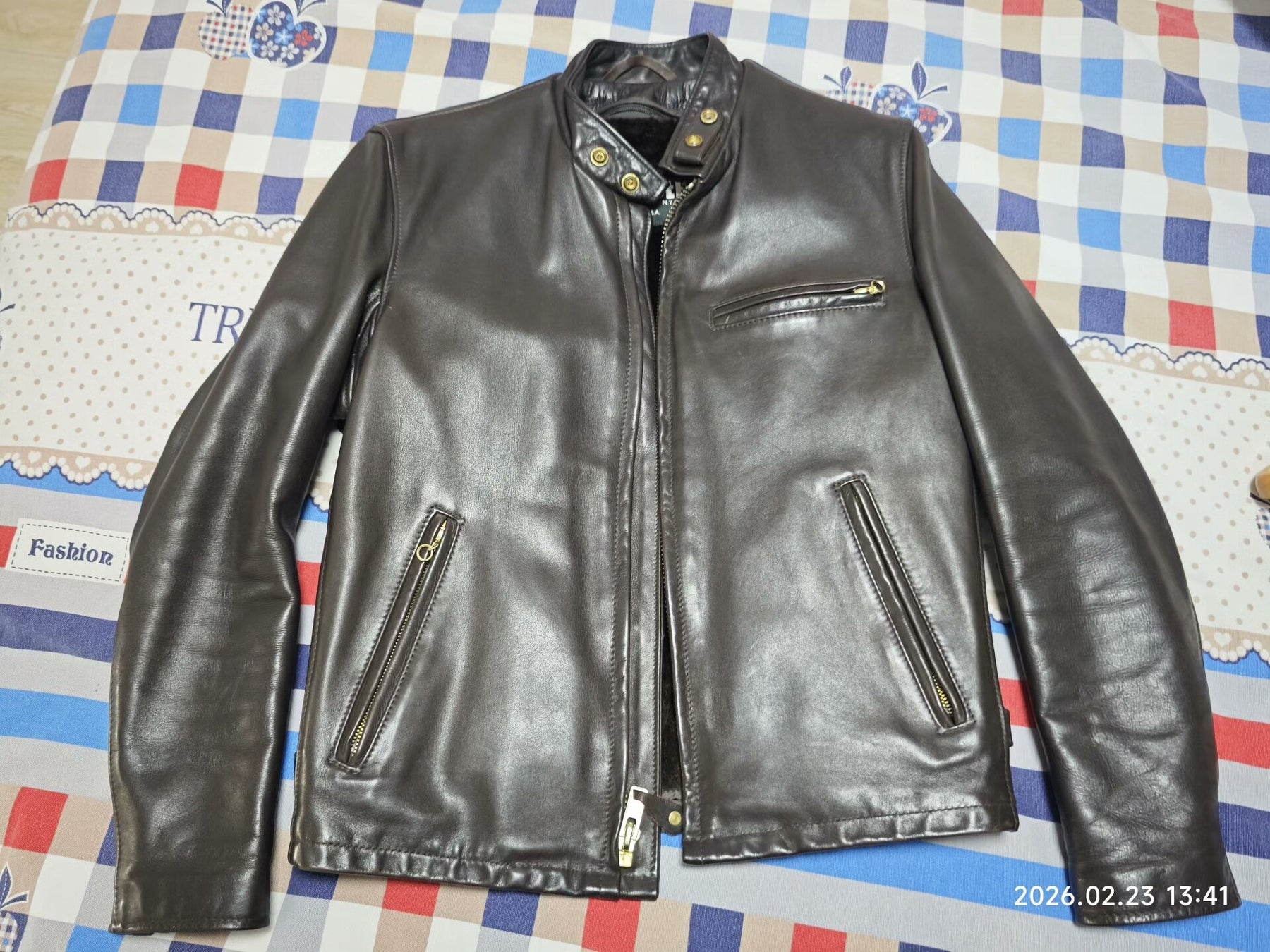 Schott 141 Leather Motorcycle Jacket