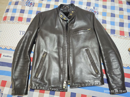Schott 141 Leather Motorcycle Jacket