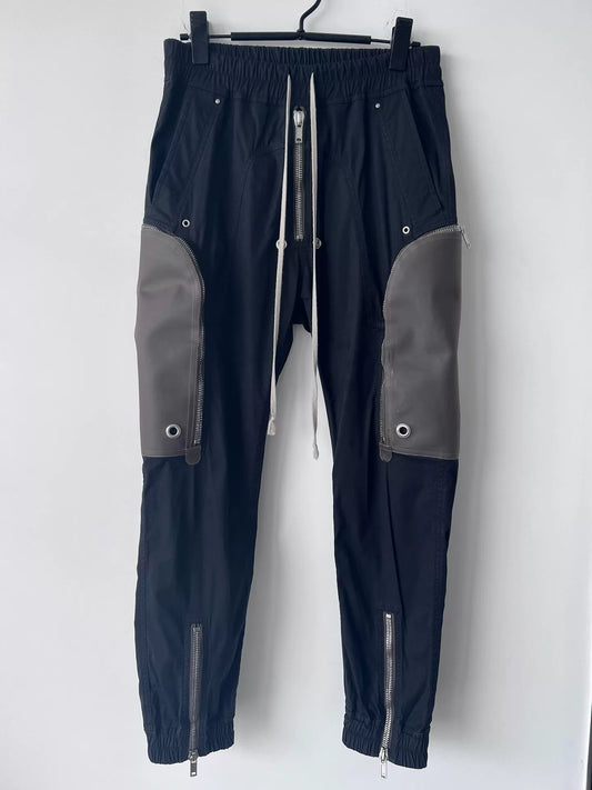 rick owens unique zippered long pants
