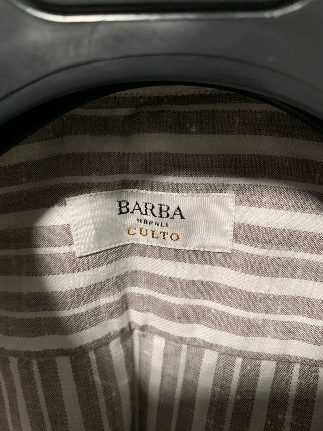 Italian Handmade Striped Dress Shirt Size 39