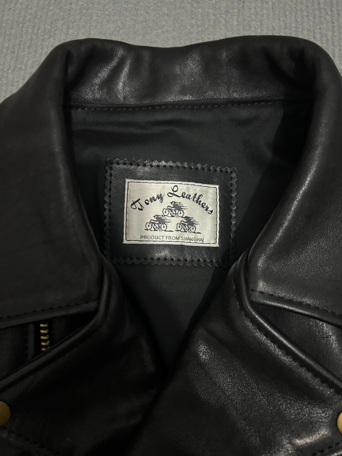 Custom Cowhide Leather Biker Jacket
