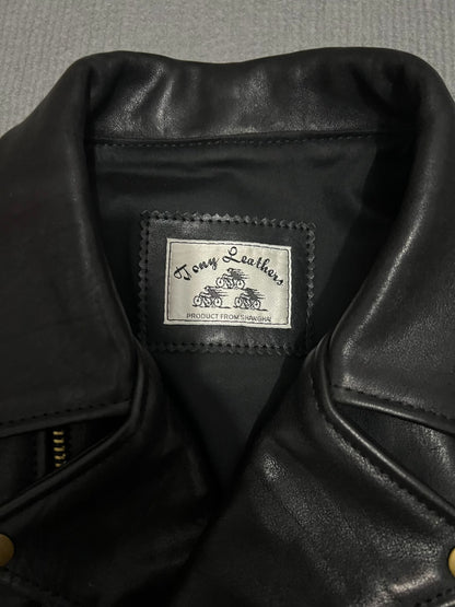 Custom Cowhide Leather Biker Jacket